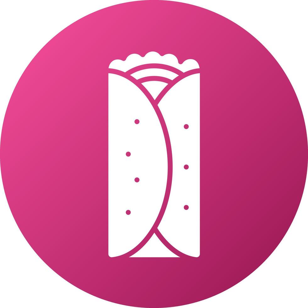 Burrito Icon Style vector