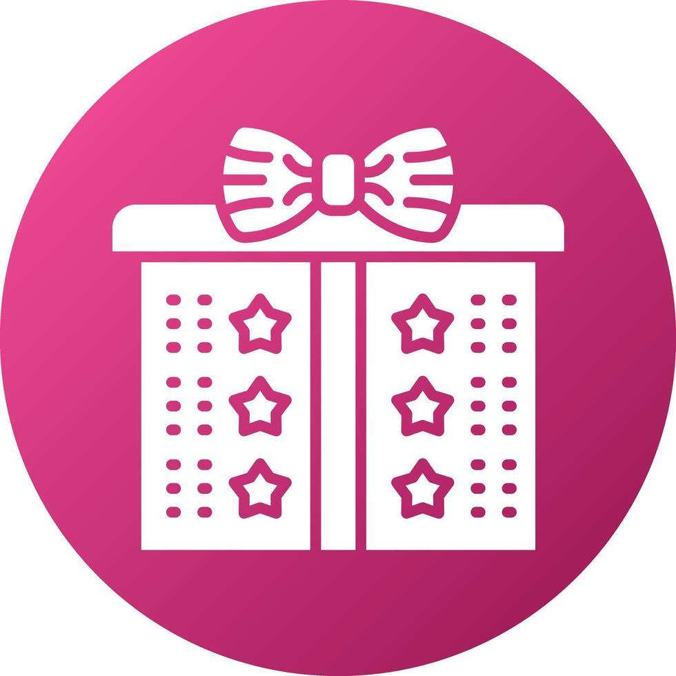 Gift Box Icon Style vector