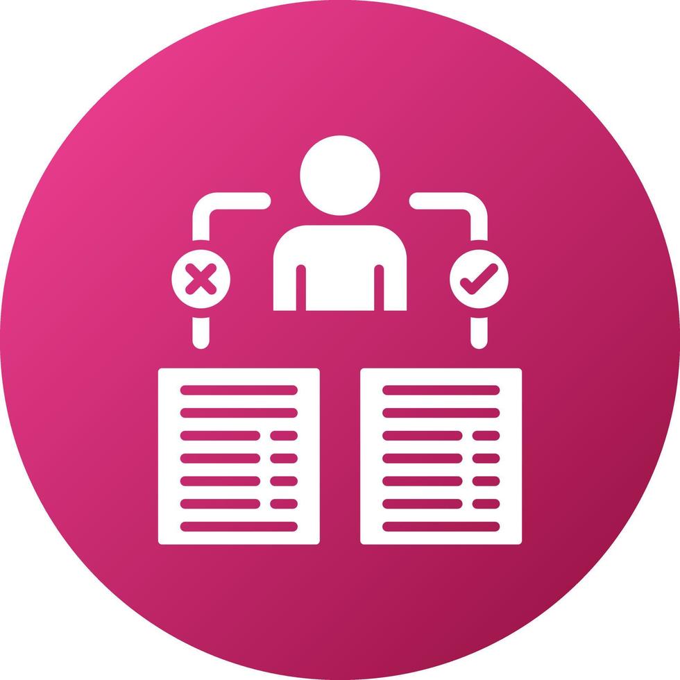 Decision Making Icon Style vector