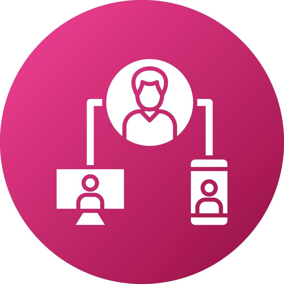 Customer Data Platforms Icon Style vector