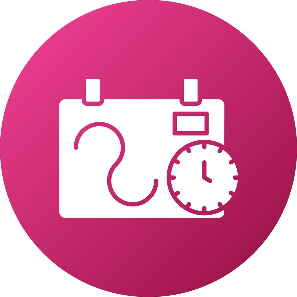 Flexible Schedule Icon Style vector