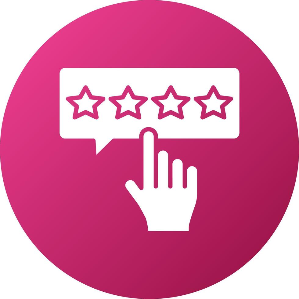 Please Rate Icon Style vector