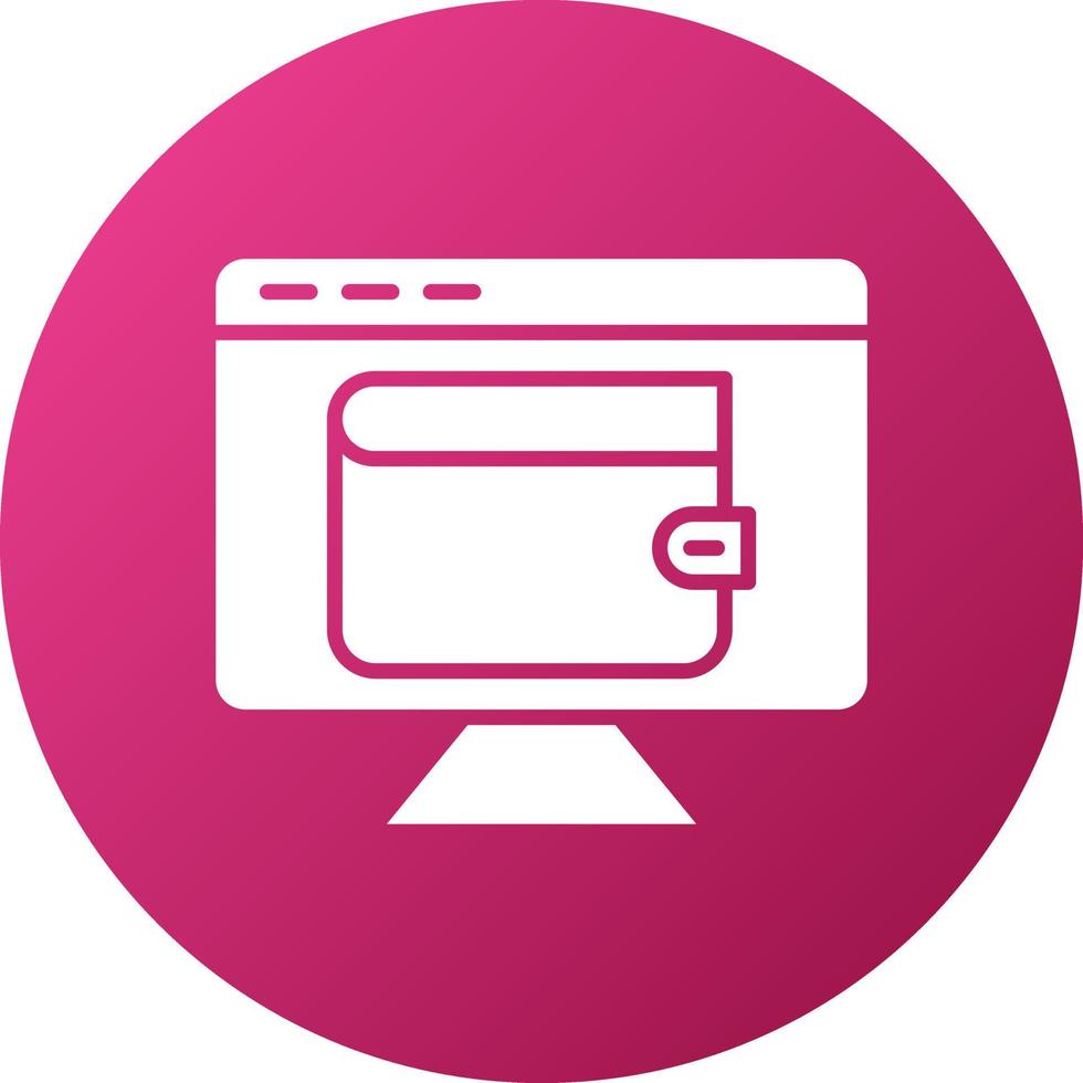 Digital Wallet Icon Style vector