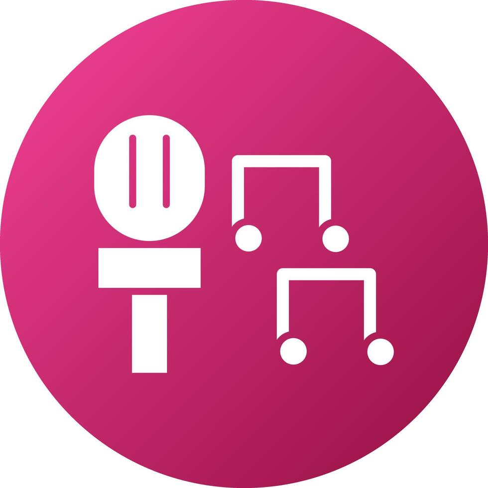 Singing Icon Style vector
