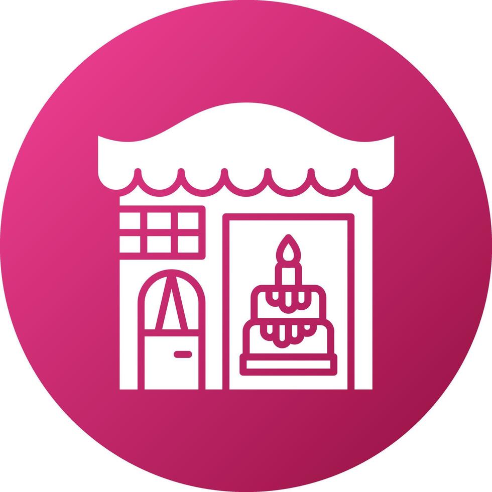 Cake Shop Icon Style vector