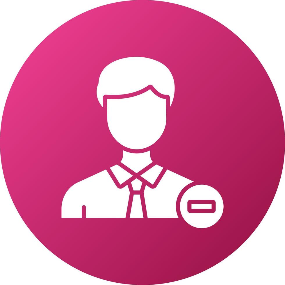 Delete User Icon Style vector