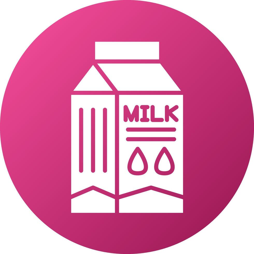 Milk Box Icon Style vector