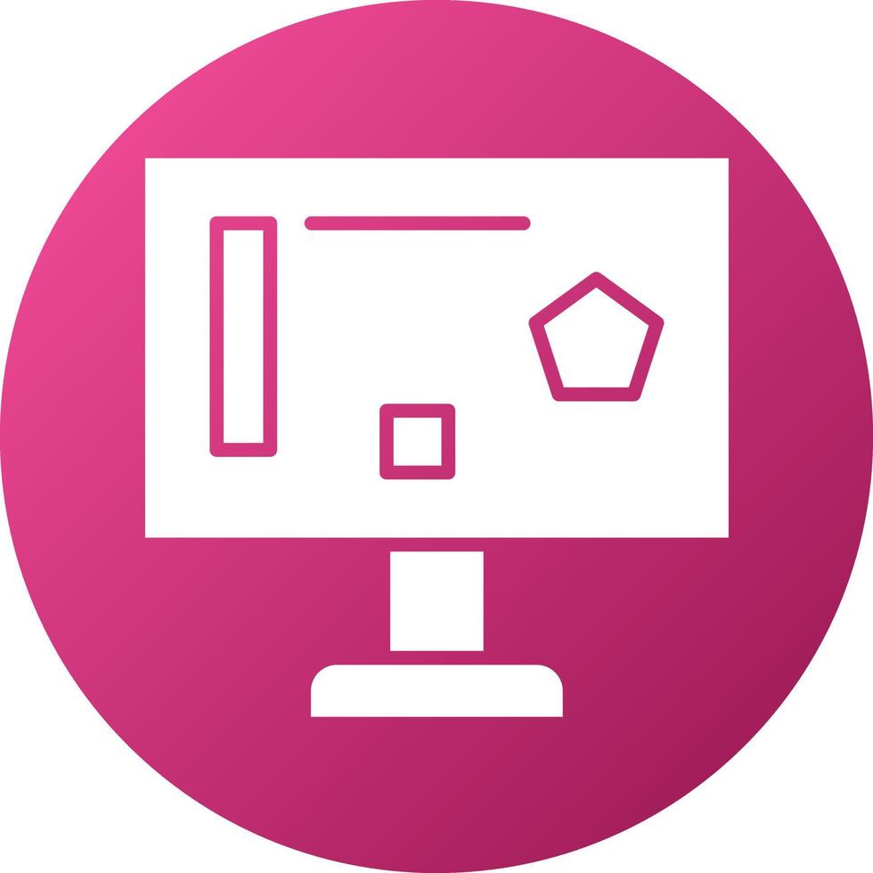 Engineering Monitor Icon Style vector