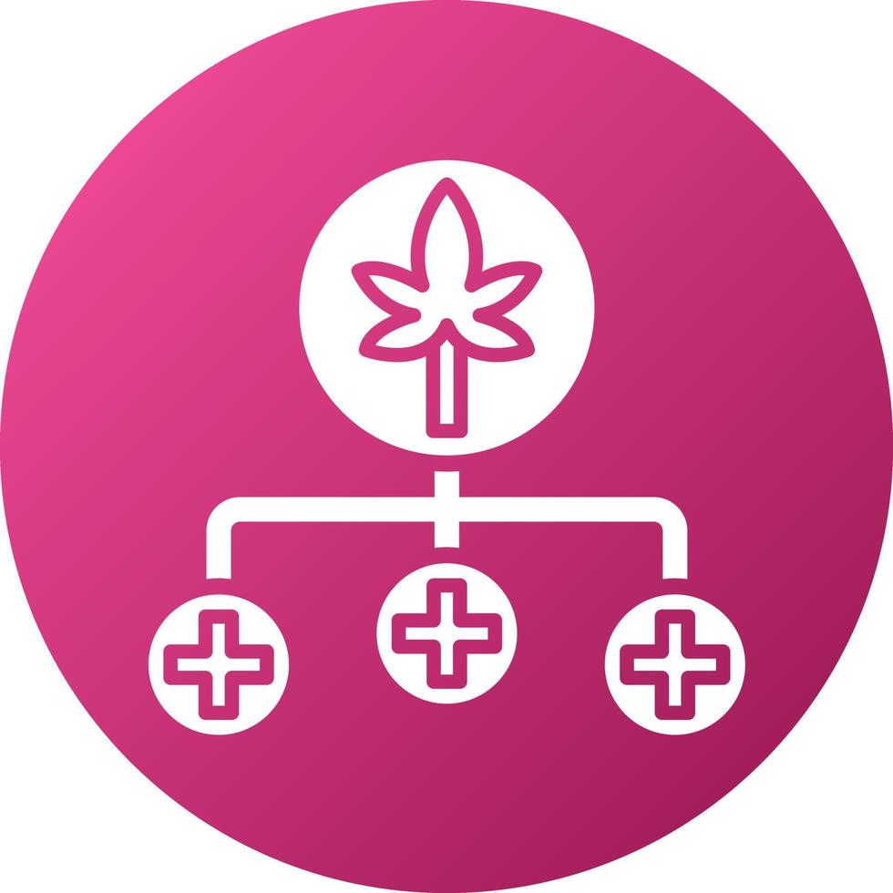 Cbd Benefits Icon Style vector