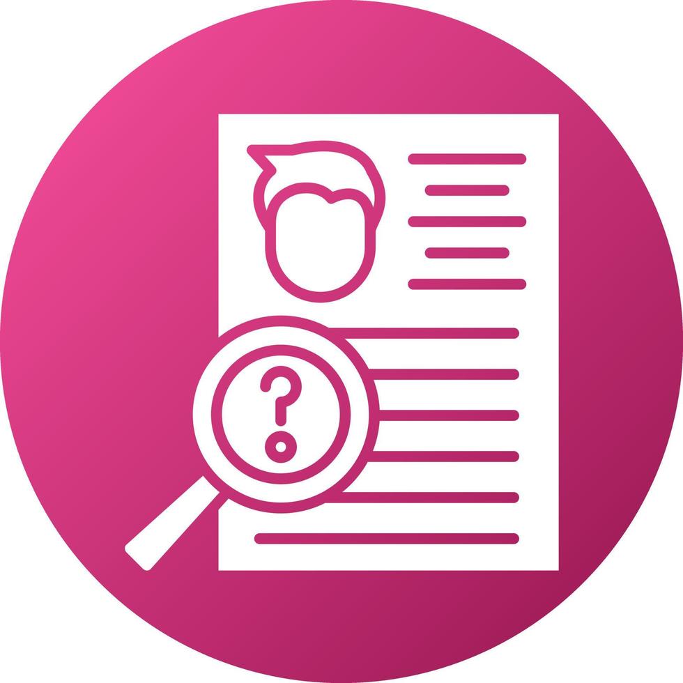 Background Check Icon Style vector