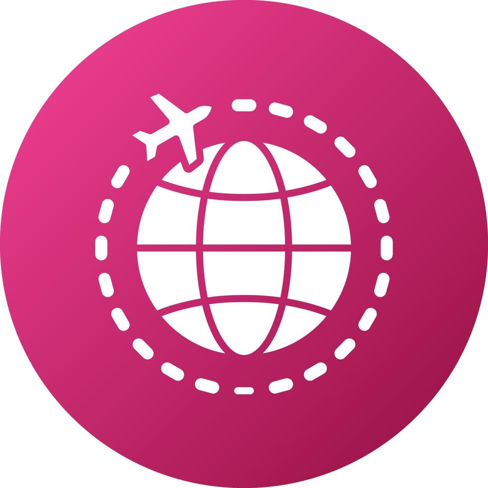 International Flight Icon Style vector