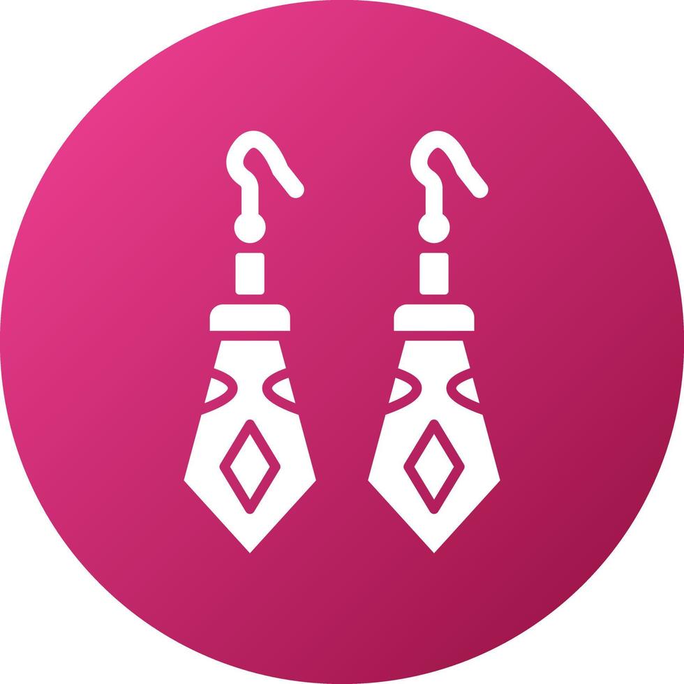 Earrings Icon Style vector