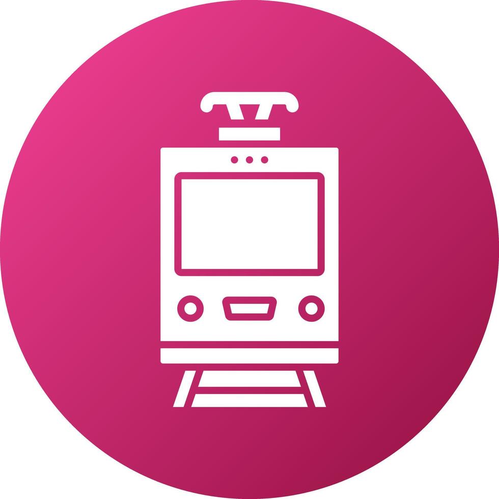 Tramcar Icon Style vector