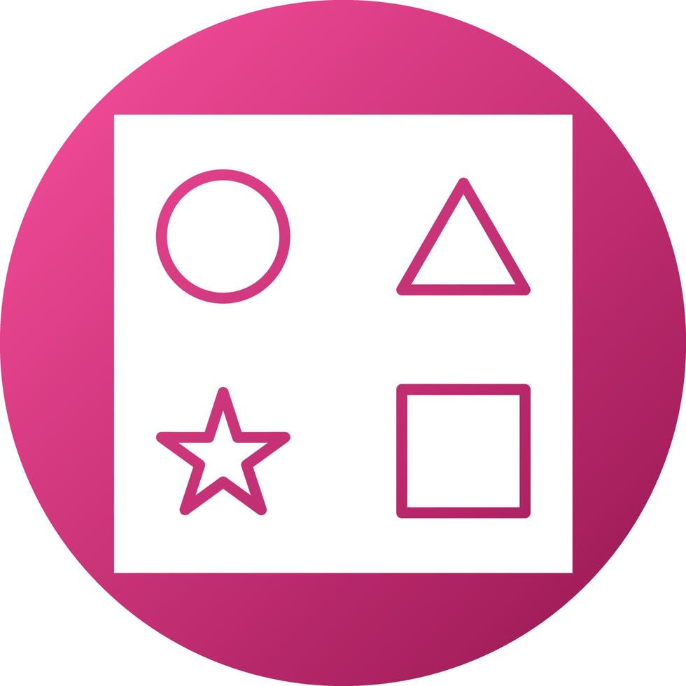 Shape Toy Icon Style vector
