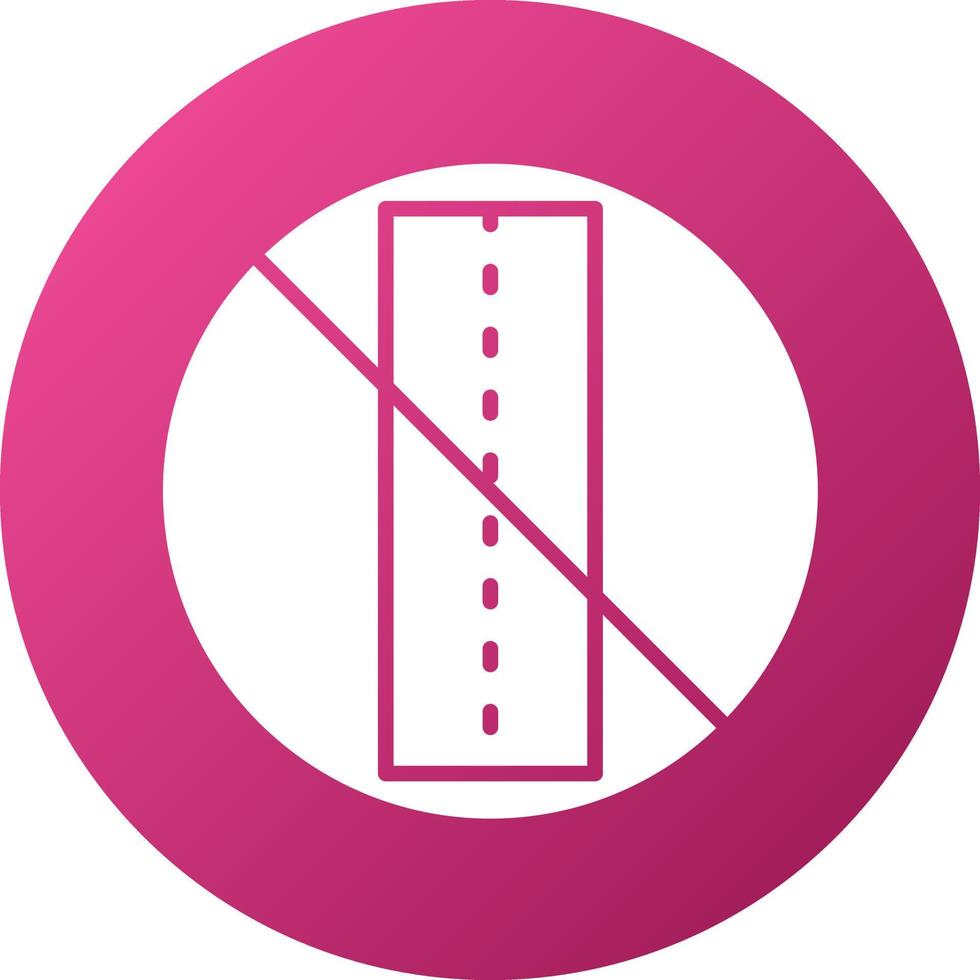 Sealed Road Icon Style vector