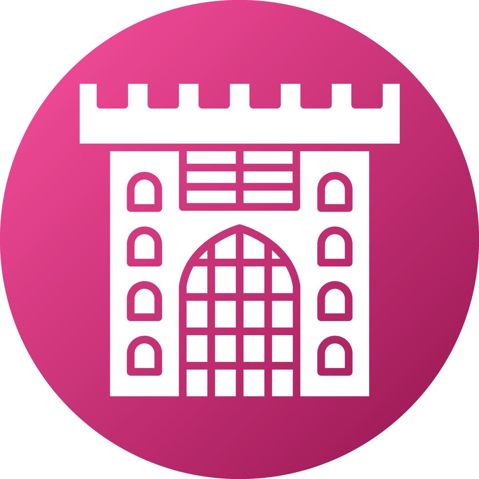 Castle Gate Icon Style vector