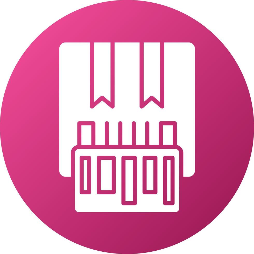 Stock Keeping Unit Icon Style vector