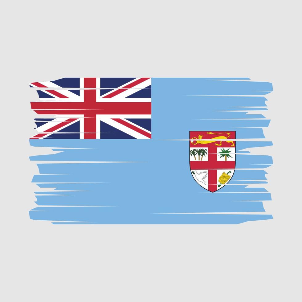 Fiji Flag Brush Vector