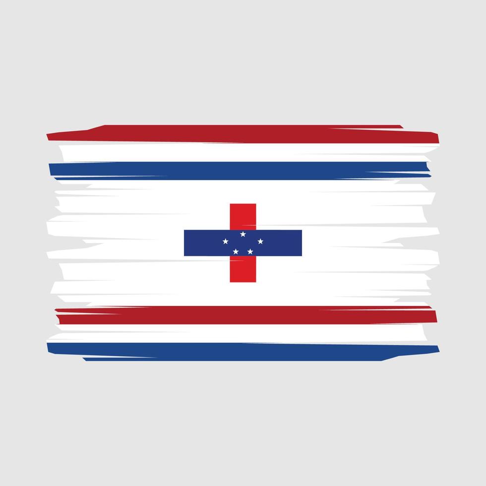 Netherlands Flag Brush Vector