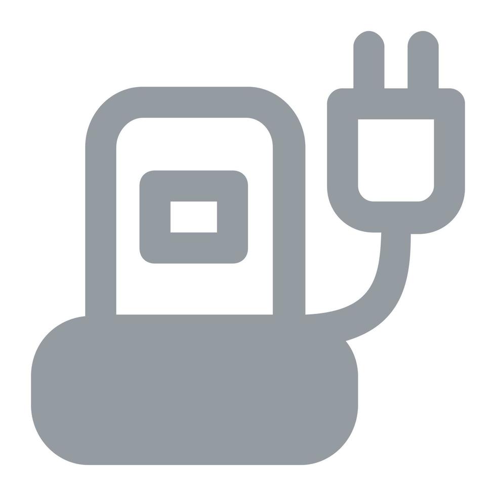 gas pump icon simple vector art