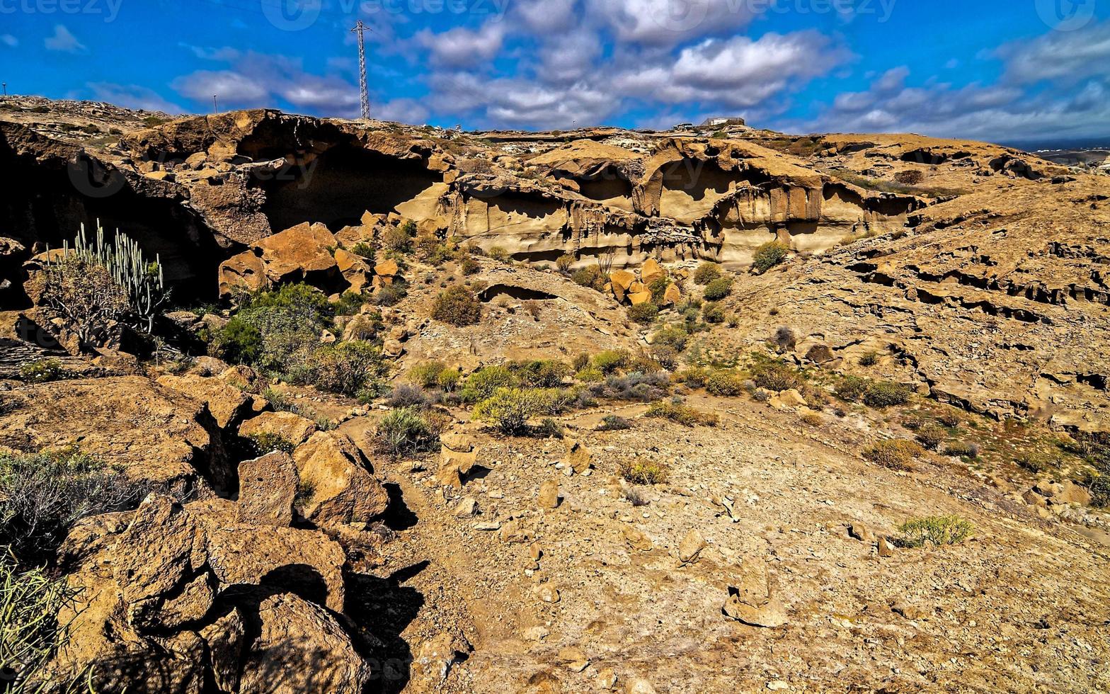 Scenic mountain landscape photo