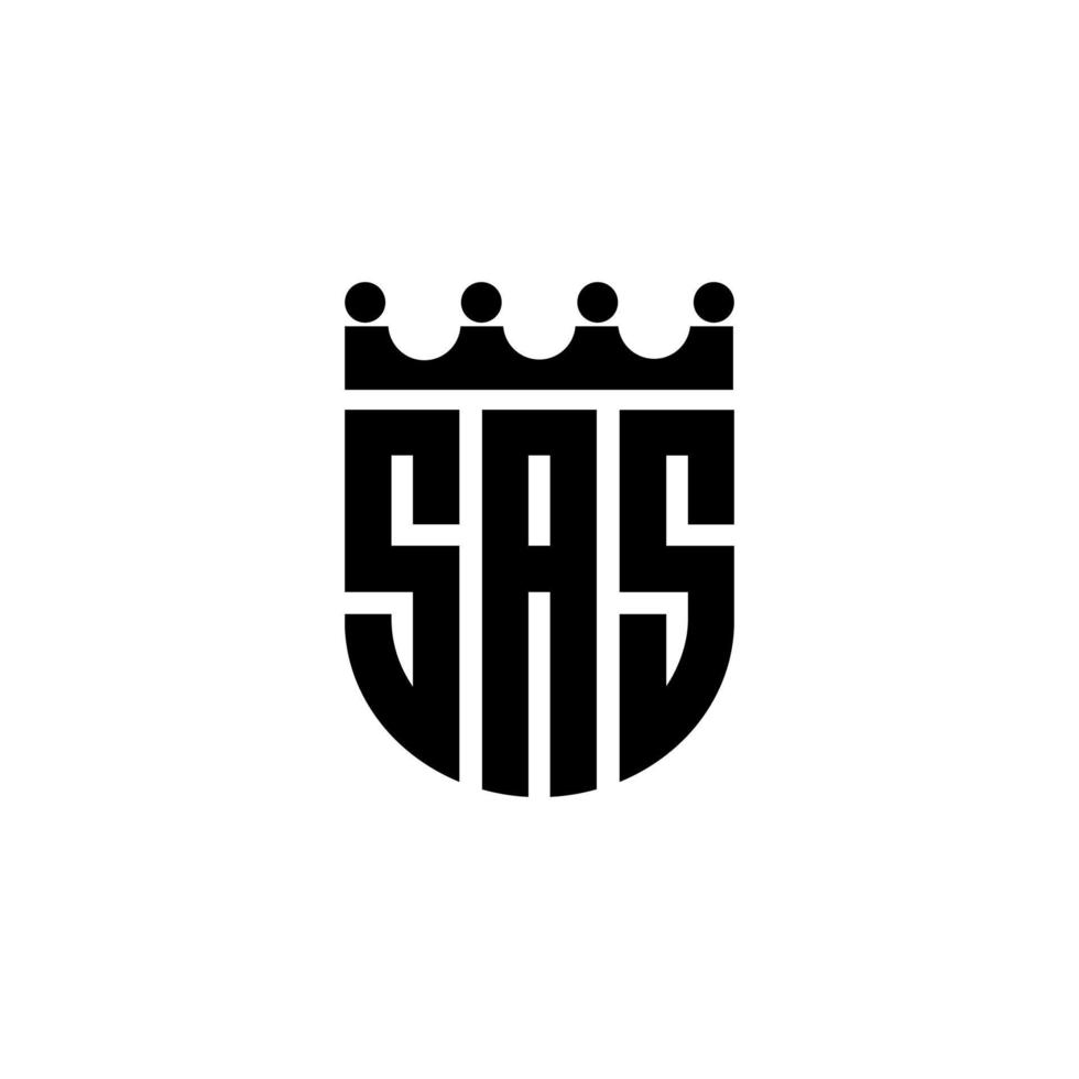 diseño del logotipo de la letra sas en la ilustración. logotipo vectorial, diseños de caligrafía para logotipo, afiche, invitación, etc. vector