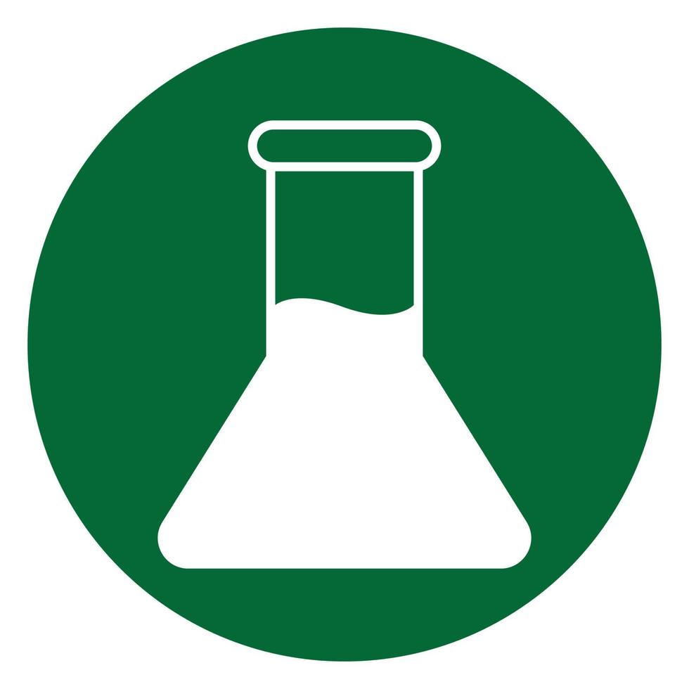 Erlenmeyer Flask Education Flat Icon vector