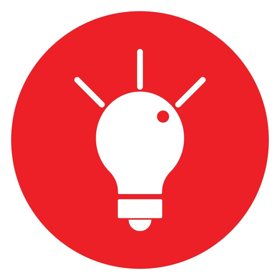 Bulb Education Flat Icon vector