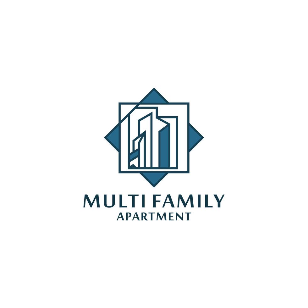 Multi family real estate vector icon