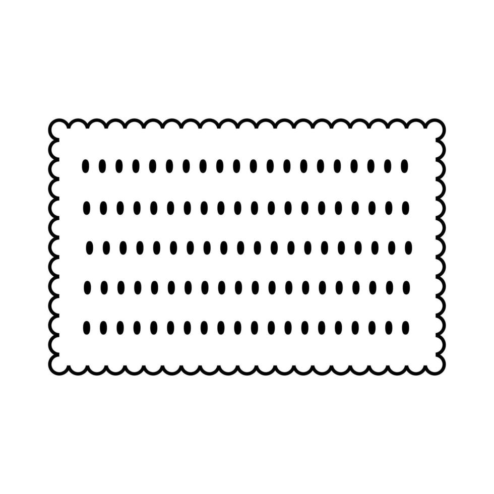 Galleta icono vector. confitería ilustración signo. Pastelería símbolo. confección logo. vector