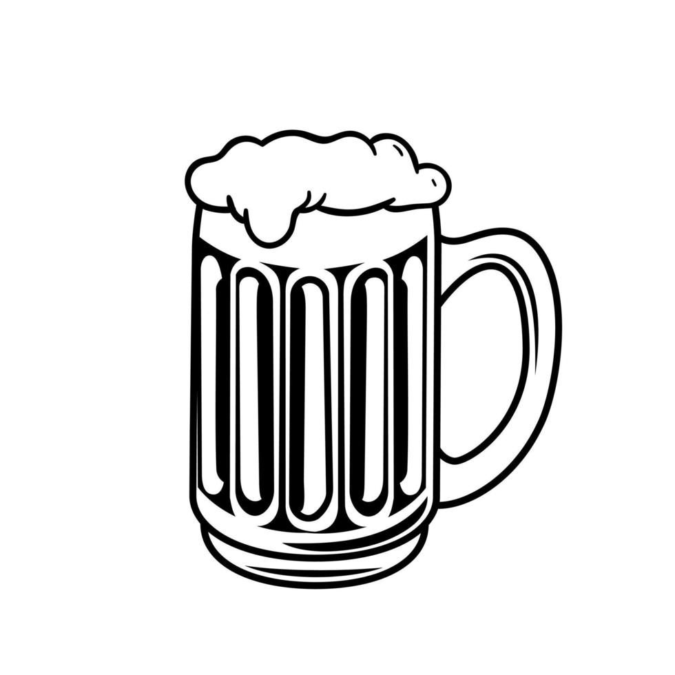 Beer icon vector set. bar illustration sign collection. alcohol symbol or logo.