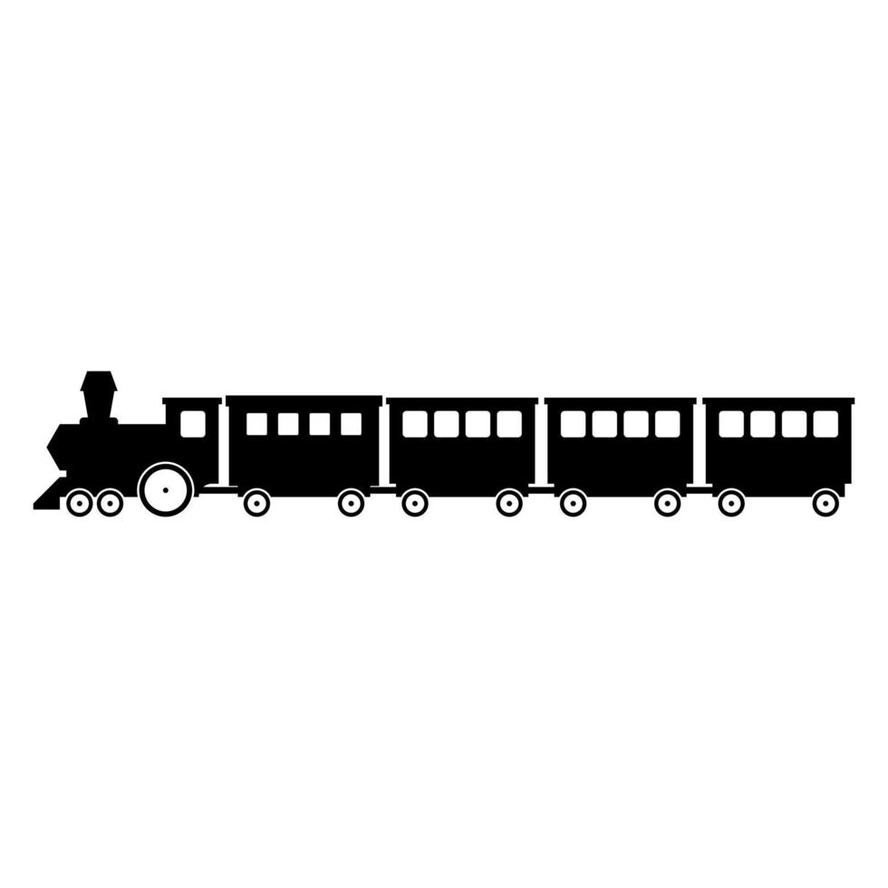 niños tren icono vector. público transporte ilustración signo. ferrocarril símbolo. vector