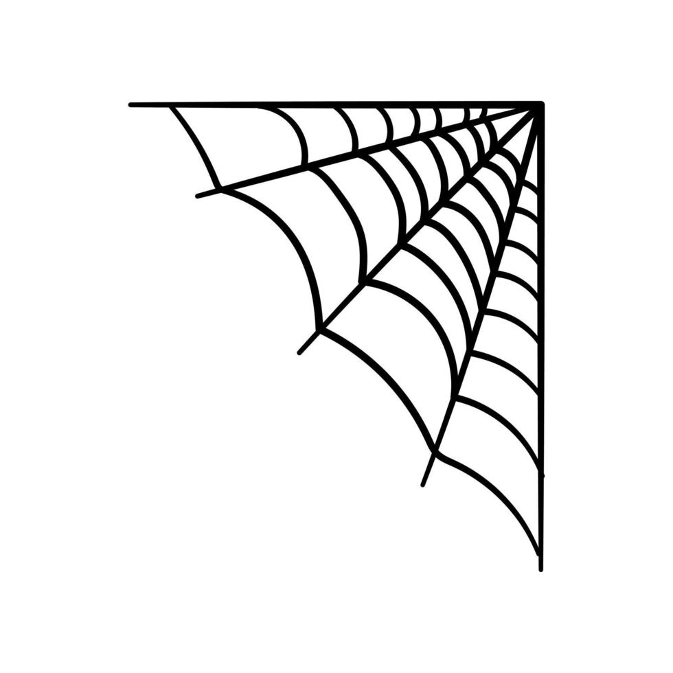 telaraña icono vector. telaraña ilustración signo. Víspera de Todos los Santos símbolo. araña logo. vector