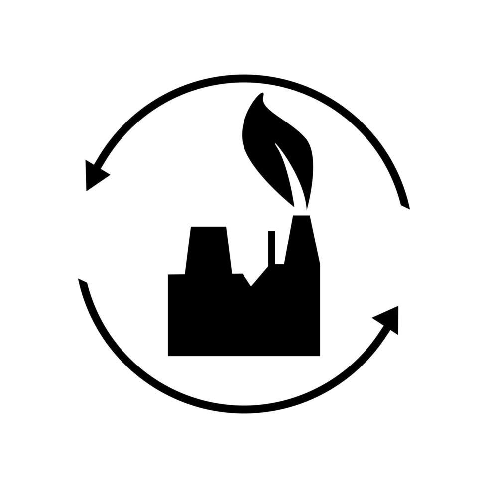 Renewable energy vector icon. alternative energy Illustration sign. recycling symbol. eco logo.