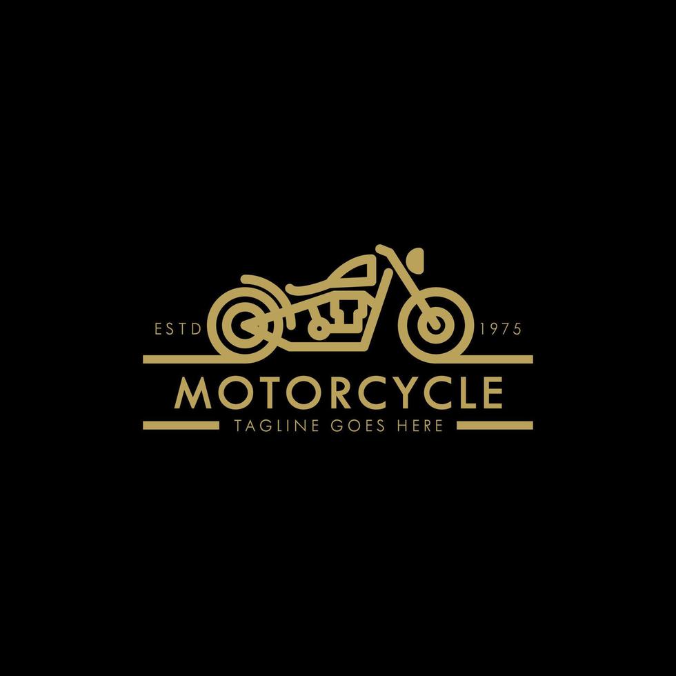 Bobber Motorcycle Logo vector