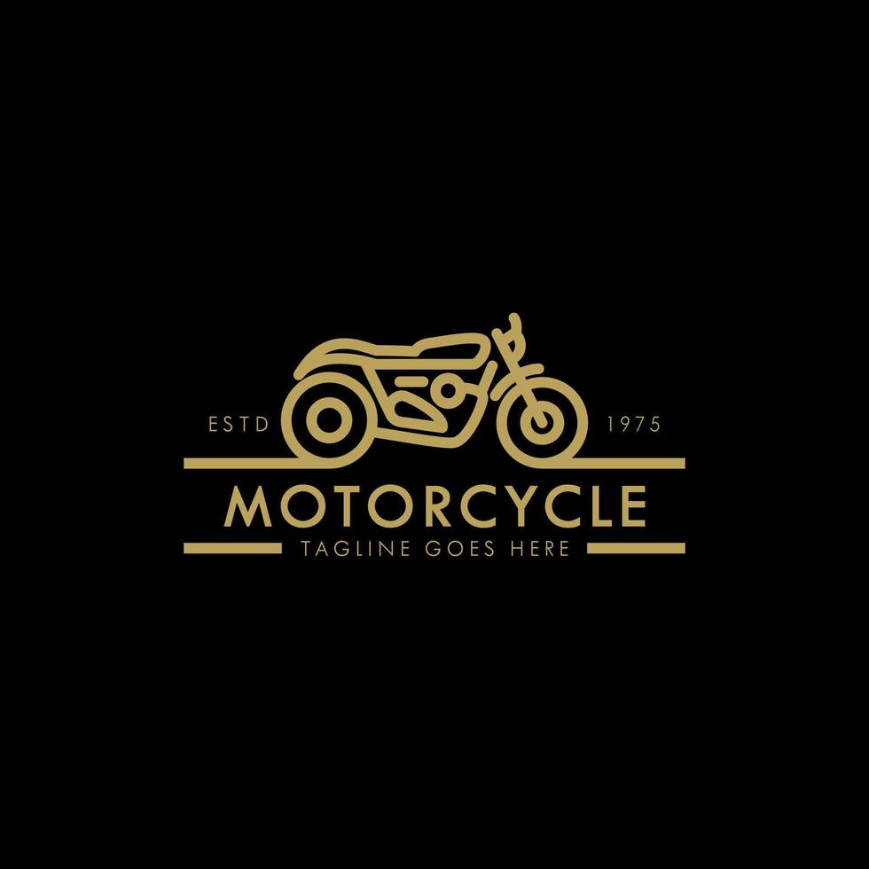 Brat Styled Motorcycle Logo vector