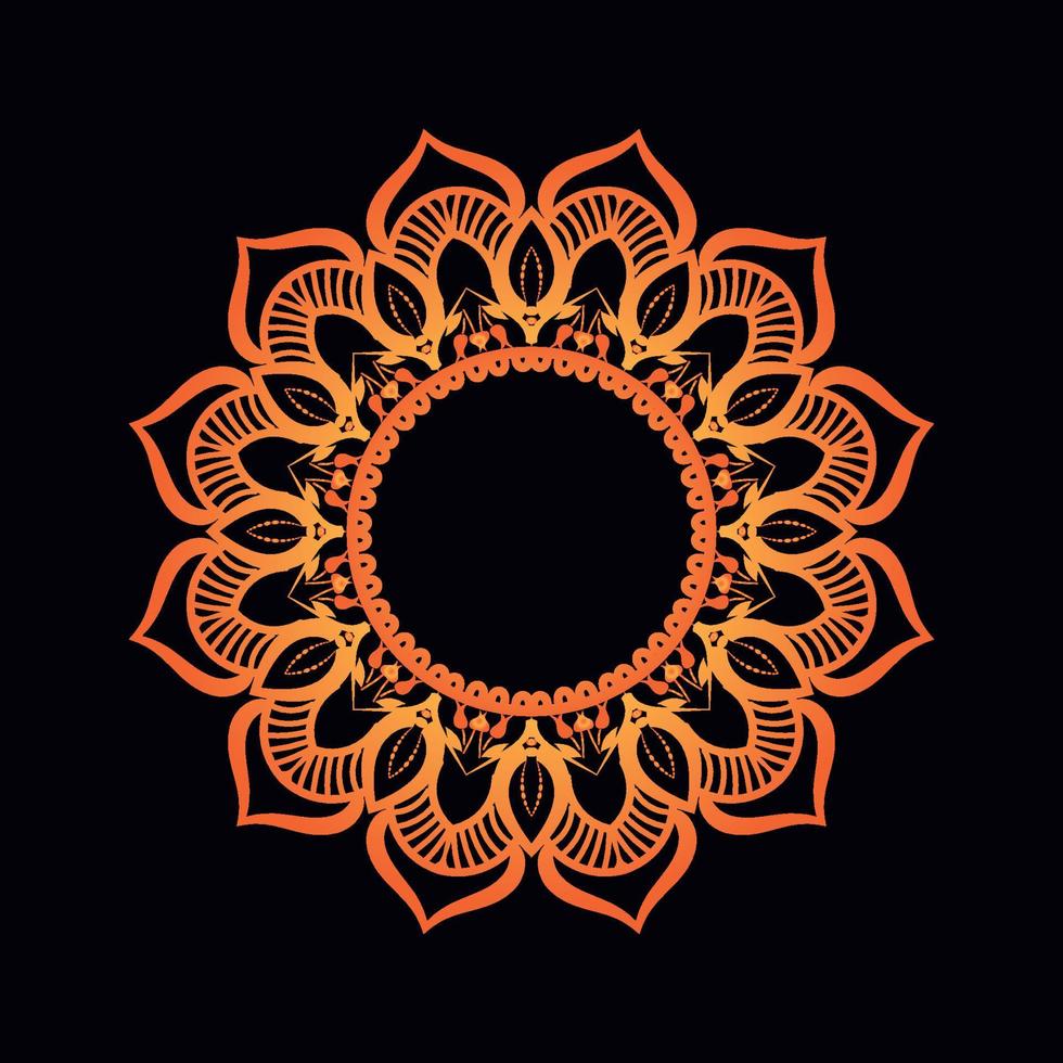 sencillo mandala diseño floral mandala Arte vector