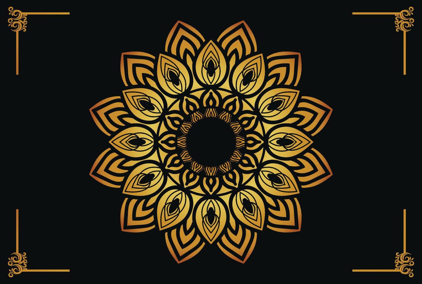 mandala floral patrón, Clásico decorativo elementos gratis vector