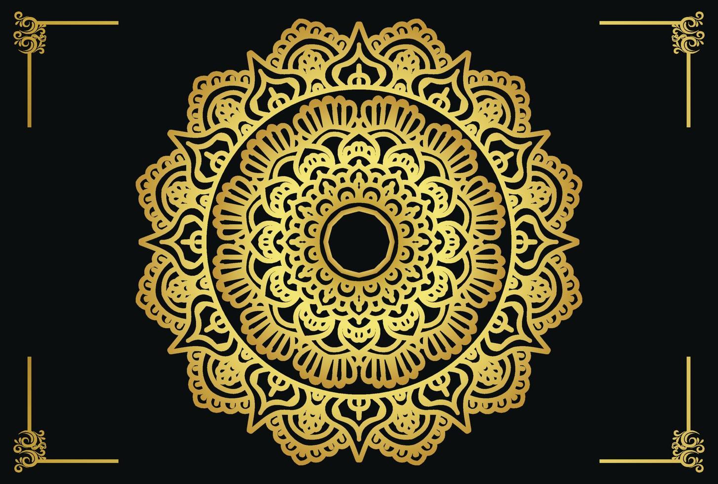 mandala floral patrón, Clásico decorativo elementos gratis vector