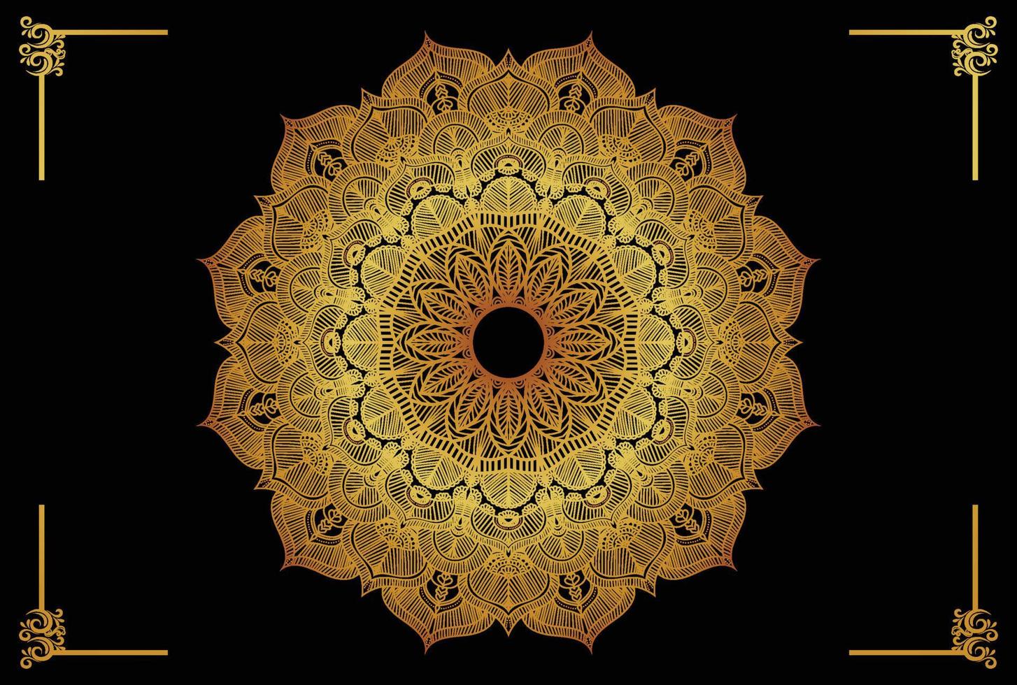 mandala floral patrón, Clásico decorativo elementos gratis vector