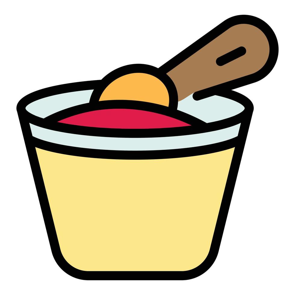 School food icon vector flat