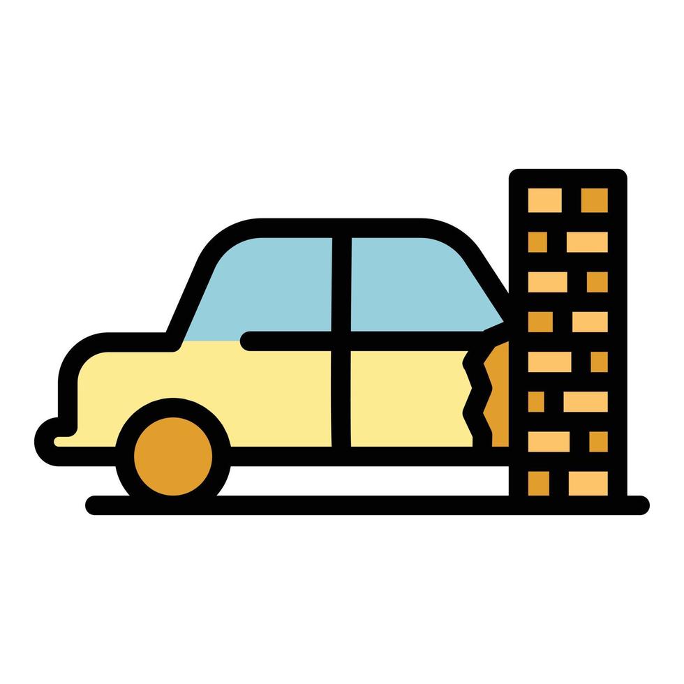 Car accident compensation icon vector flat
