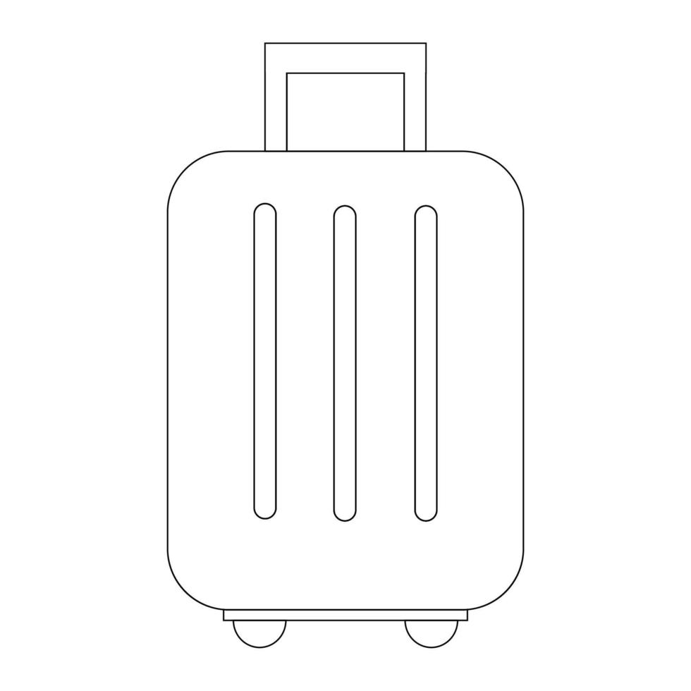 travel suitcase icon vector