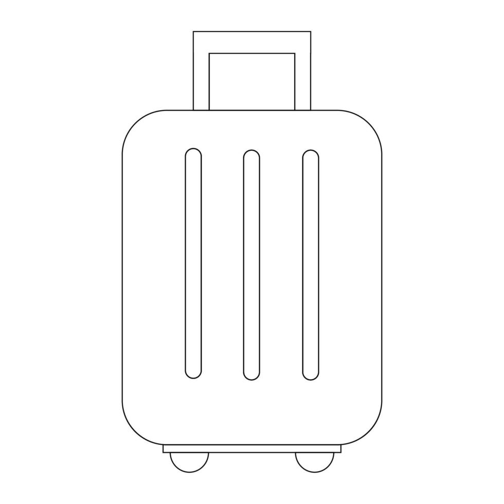 travel suitcase icon vector