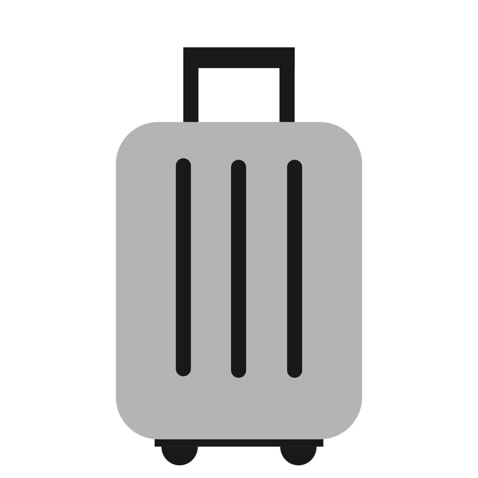 viaje maleta icono vector