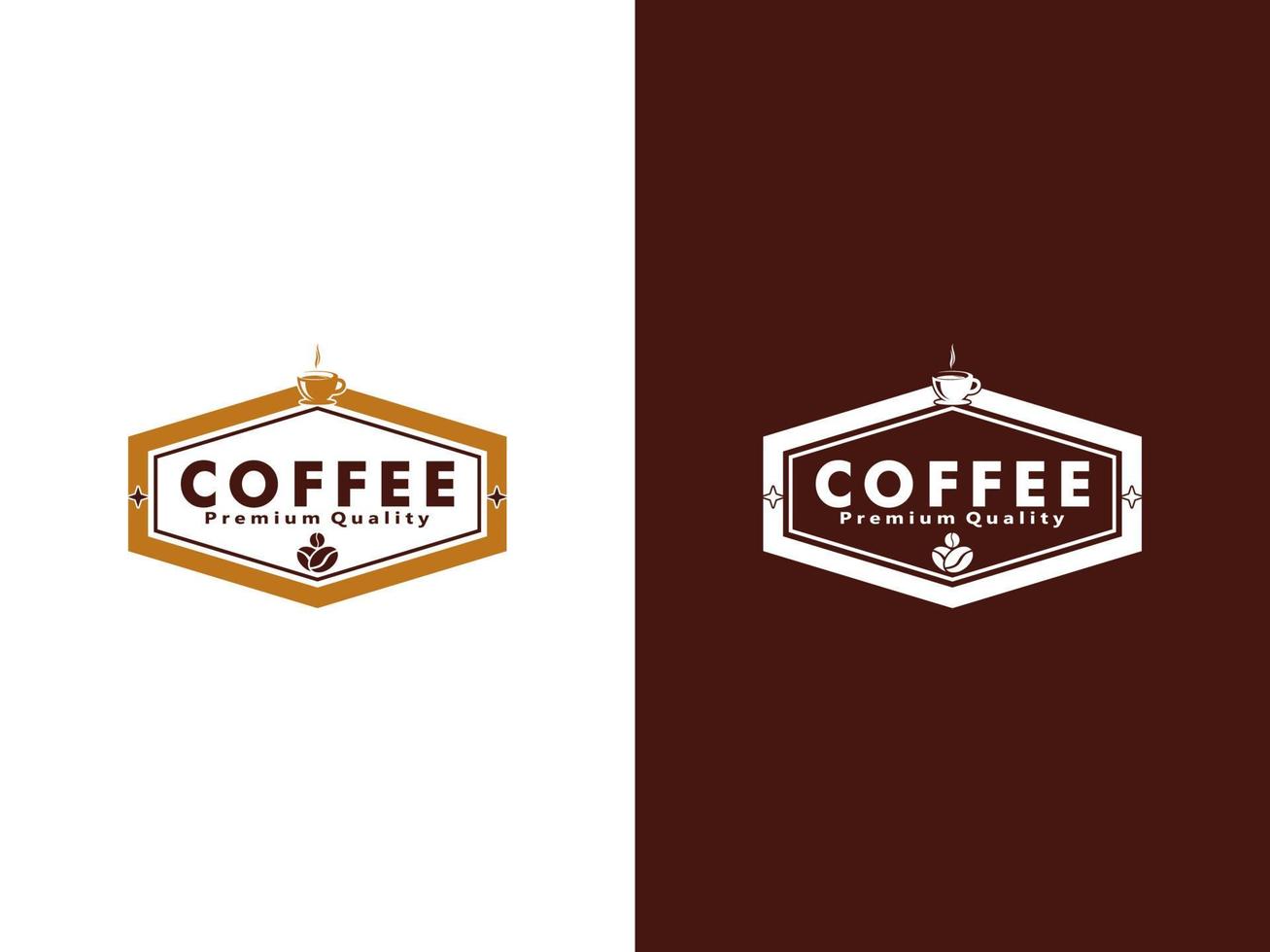Coffee logo design template, Vector coffee logo for coffee shop and any business related to coffee.