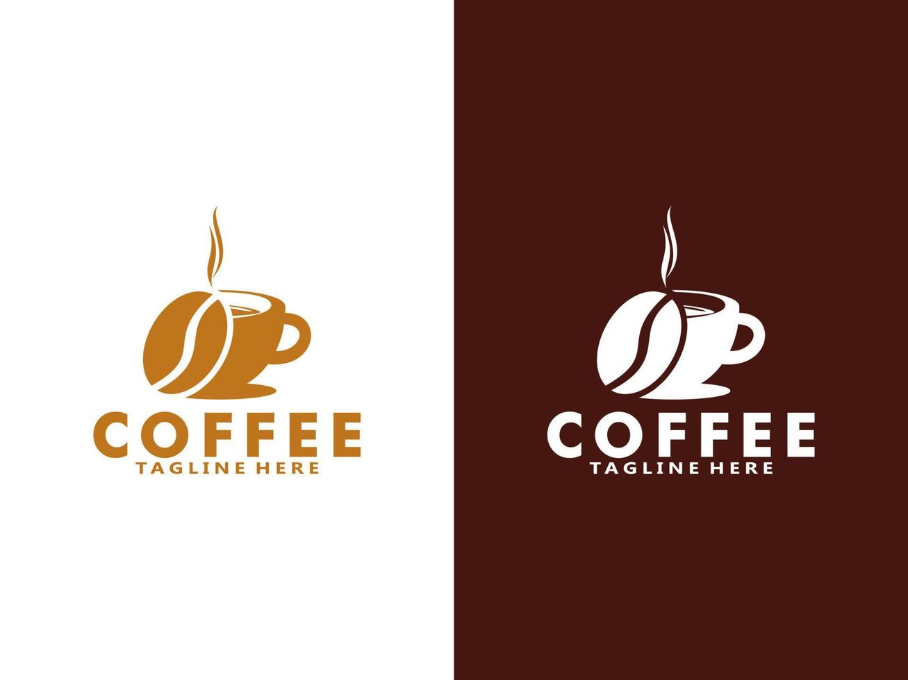 Coffee logo design template, Vector coffee logo for coffee shop and any business related to coffee.