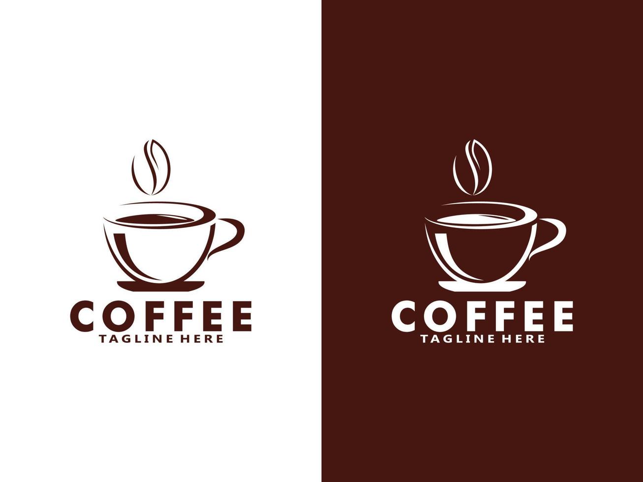 Coffee logo design template, Vector coffee logo for coffee shop and any business related to coffee.