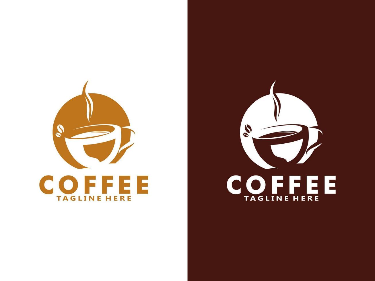 Coffee logo design template, Vector coffee logo for coffee shop and any business related to coffee.