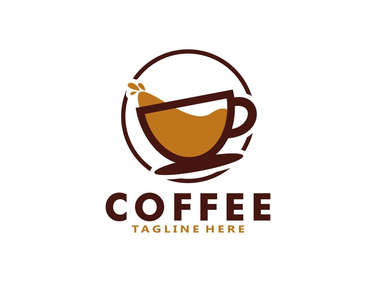 Coffee logo design template, Vector coffee logo for coffee shop and any business related to coffee.